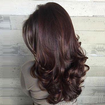 Garnier Fructis Sleek & Shine Primer - Long Hairstyle Gallery - Wavy, Lengthy Blowout - create look by blow-drying hair and curling with a curling iron